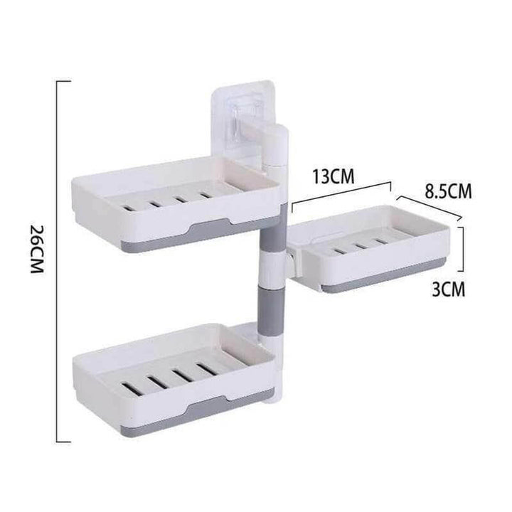 Lisslune | Wall-Mounted Multi Layer Rotatable Soap Holder