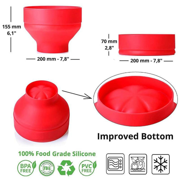 Lisslune | Microwave Popcorn Maker Bowl