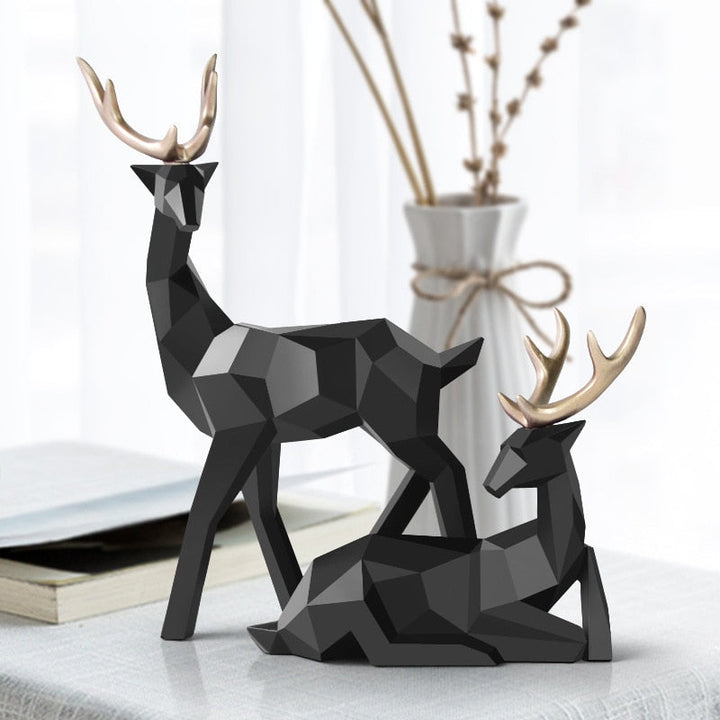 Lisslune | Geometric Reindeer Sculptures