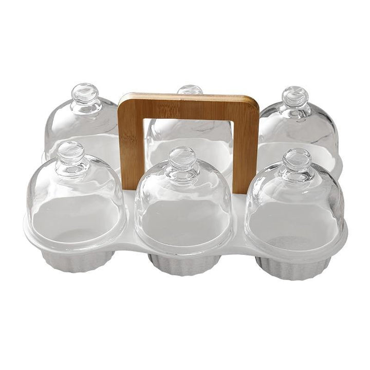 Lisslune | Ceramic Glass Lid Snack Plate