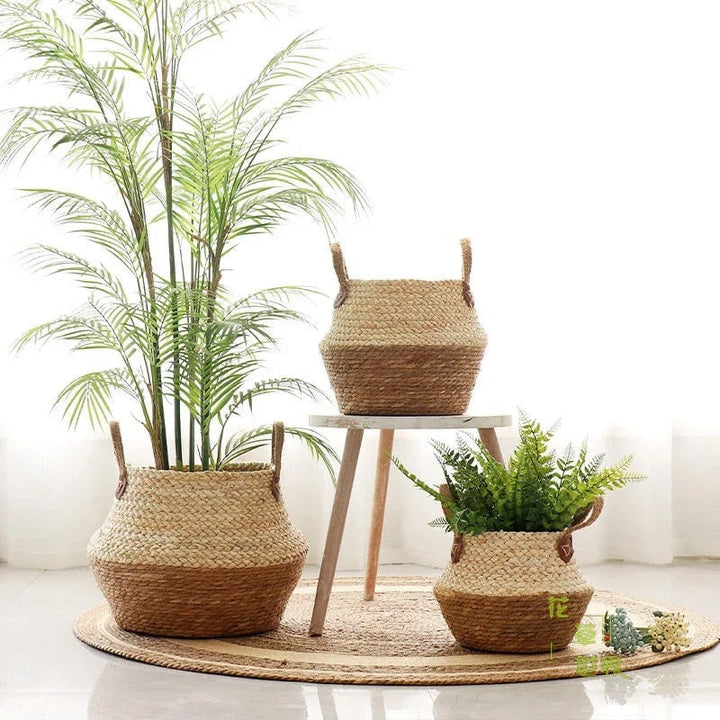 Lisslune | Bamboo Seagrass Storage Basket
