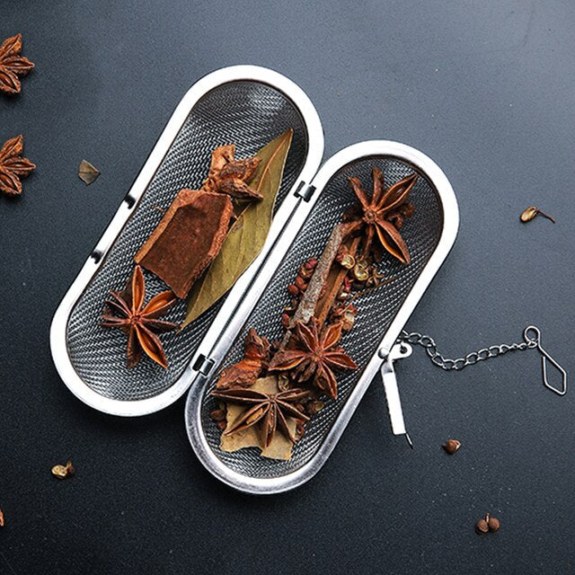 Lisslune | Stainless Steel Hanging Reusable Spice Filter