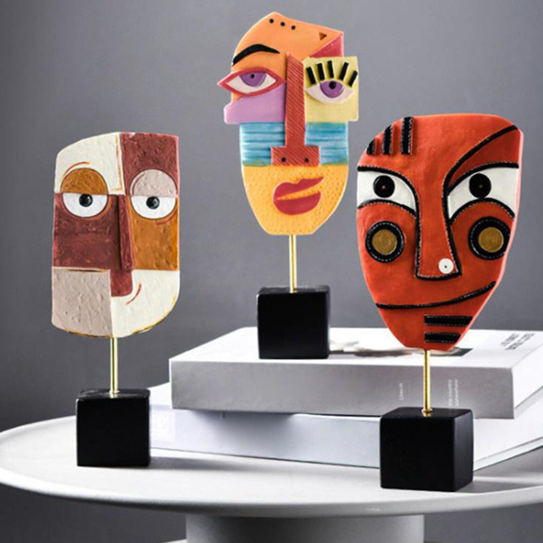 Lisslune | Abstract Pop Art Face Home Sculpture