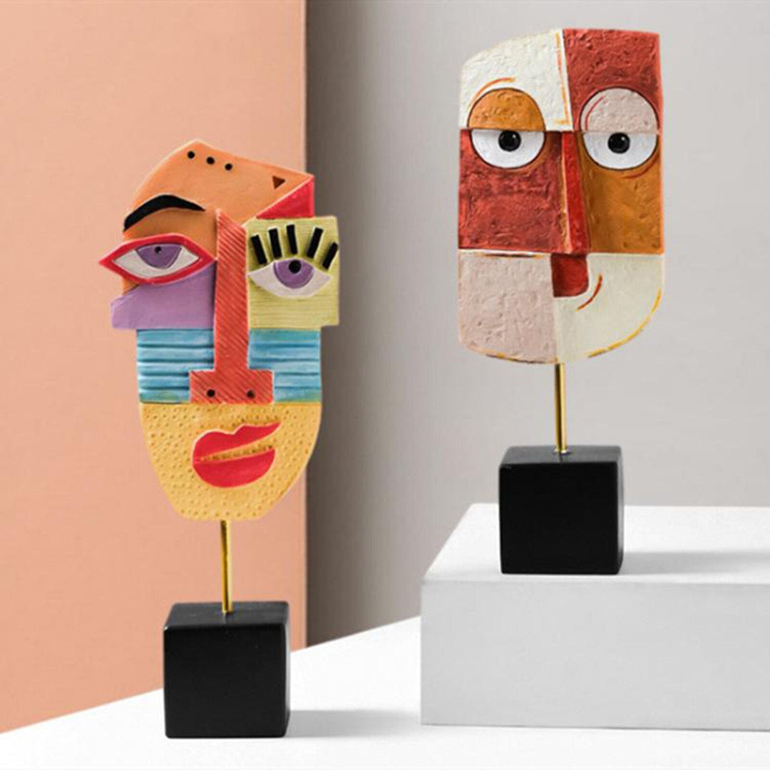 Lisslune | Abstract Pop Art Face Home Sculpture