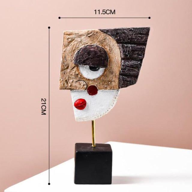 Lisslune | Abstract Pop Art Face Home Sculpture
