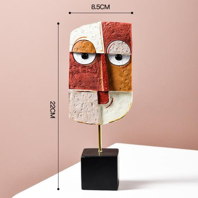 Lisslune | Abstract Pop Art Face Home Sculpture
