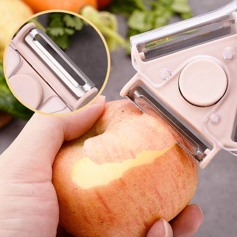 Lisslune | 3in1 Rotating Stainless Steel Fruit Vegetable Peeler