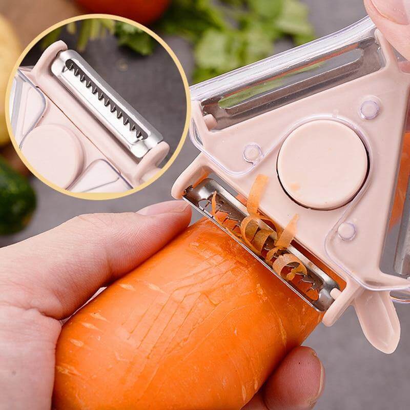 Lisslune | 3in1 Rotating Stainless Steel Fruit Vegetable Peeler
