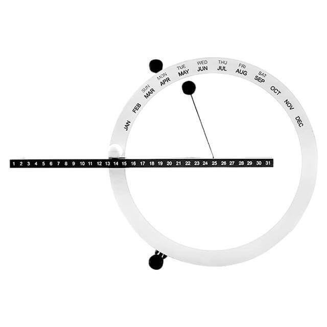 Lisslune | Flip Magnetic Manual Daily Desktop Calendar