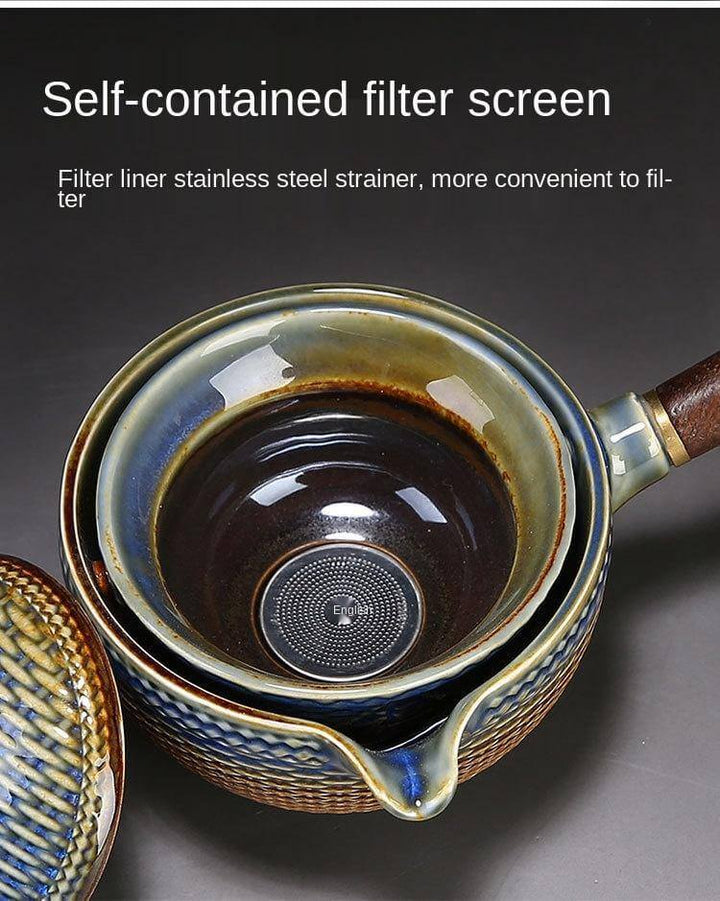 Lisslune | Unique Ceramic Moving Teapot Filter Set
