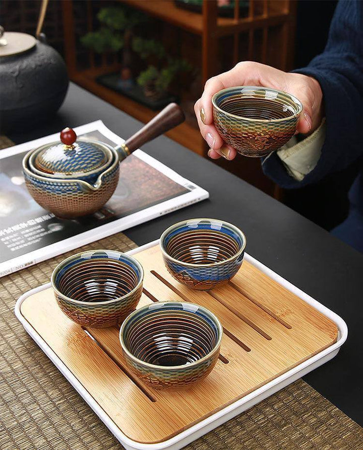 Lisslune | Unique Ceramic Moving Teapot Filter Set