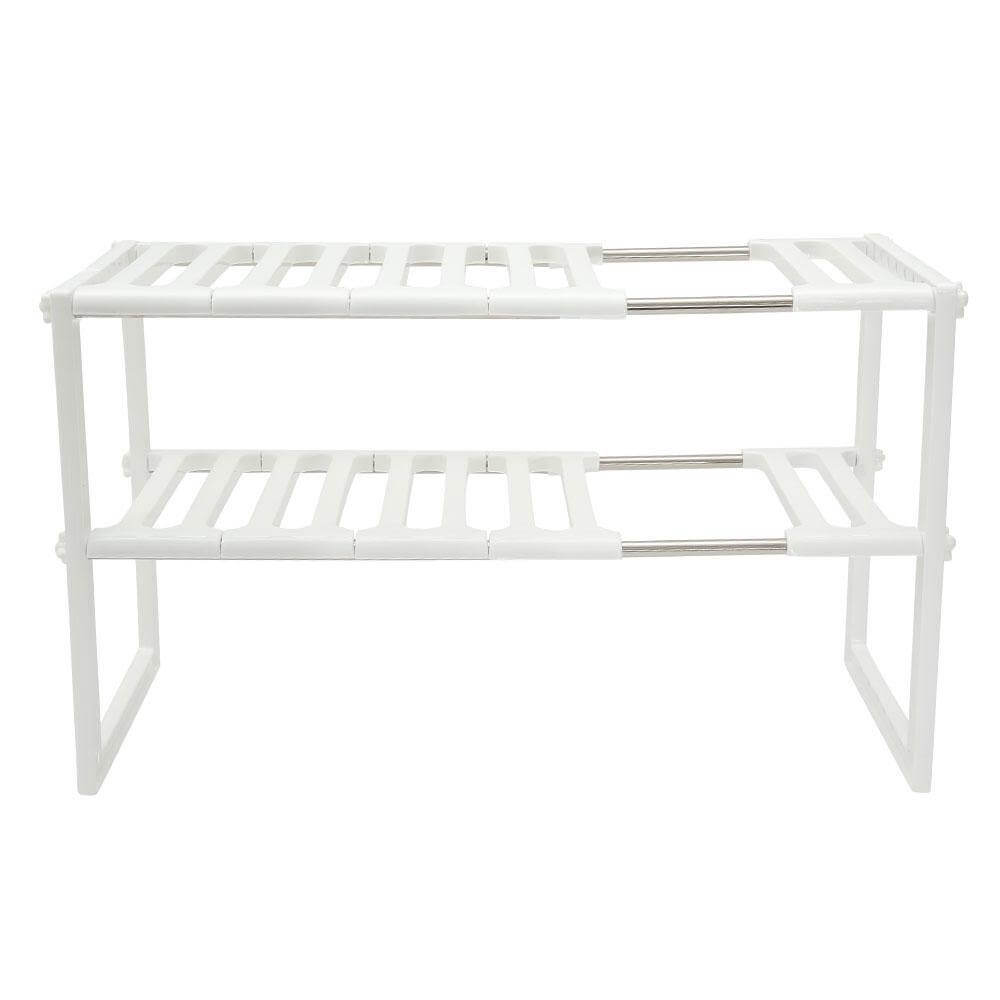 Lisslune | Adjustable Double Layer Kitchen Dish Storage Rack