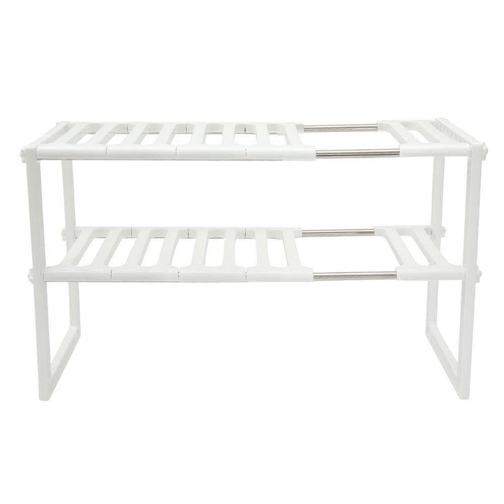 Lisslune | Adjustable Double Layer Kitchen Dish Storage Rack