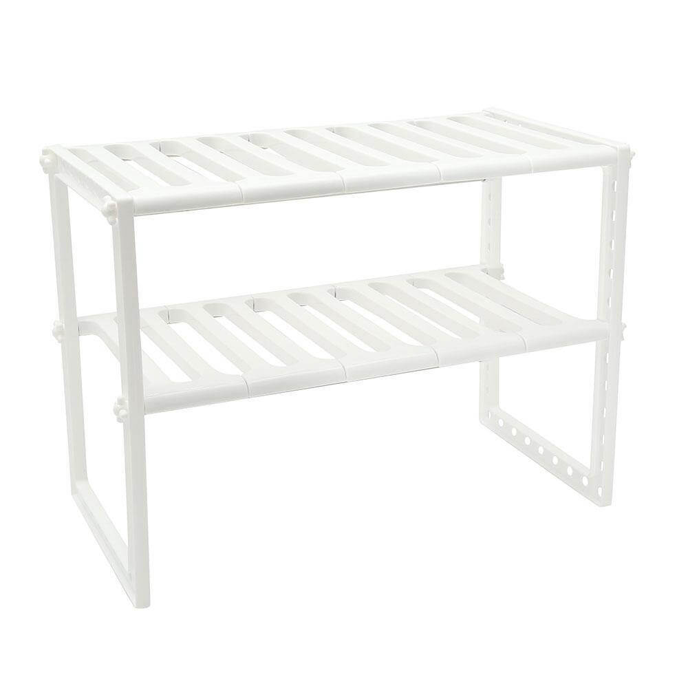 Lisslune | Adjustable Double Layer Kitchen Dish Storage Rack