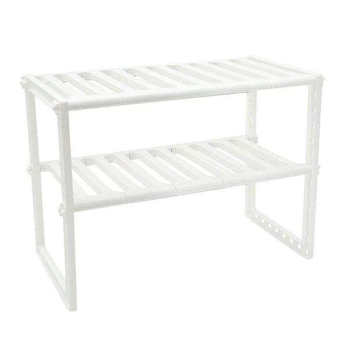 Lisslune | Adjustable Double Layer Kitchen Dish Storage Rack