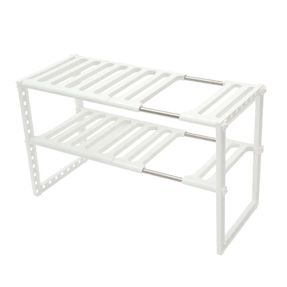 Lisslune | Adjustable Double Layer Kitchen Dish Storage Rack