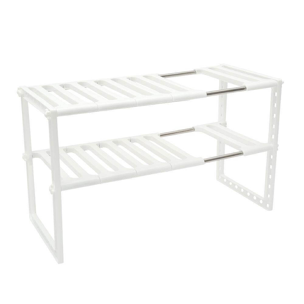 Lisslune | Adjustable Double Layer Kitchen Dish Storage Rack