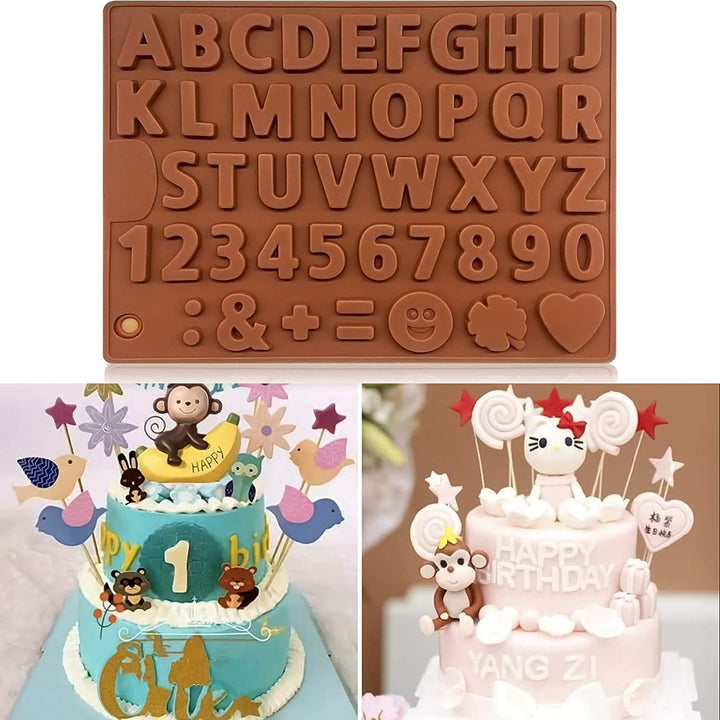 Lisslune | 3D Alphabet Silicone DIY Chocolate Mold