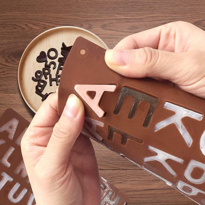 Lisslune | 3D Alphabet Silicone DIY Chocolate Mold