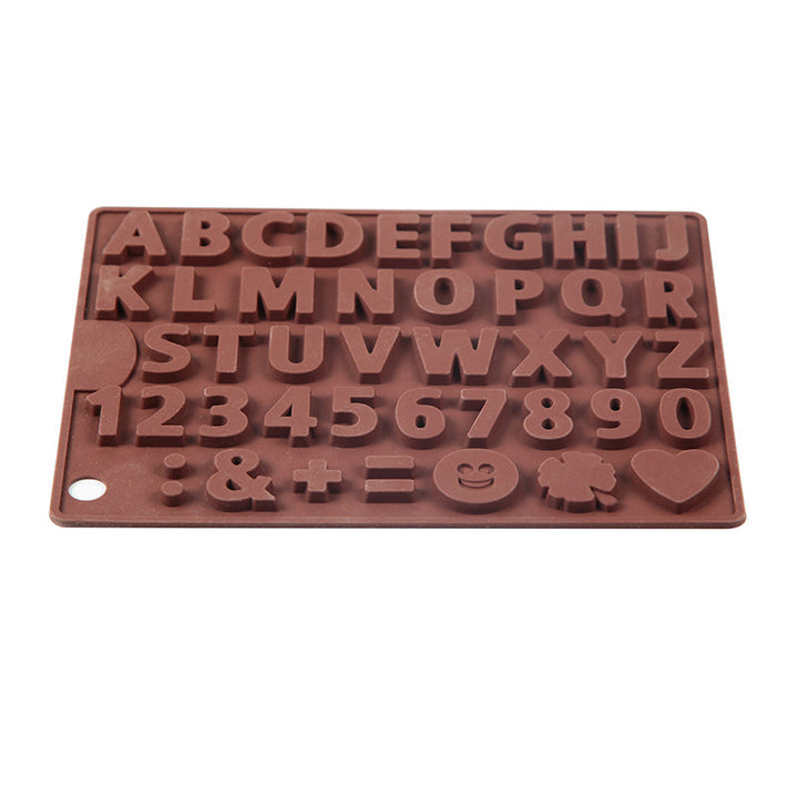 Lisslune | 3D Alphabet Silicone DIY Chocolate Mold