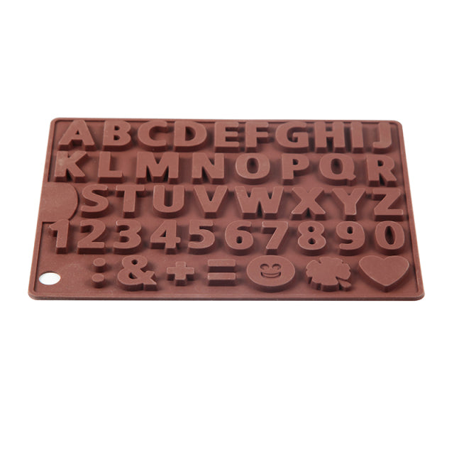 Lisslune | 3D Alphabet Silicone DIY Chocolate Mold