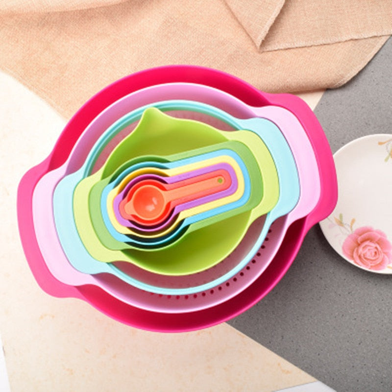 Lisslune | Rainbow Multifunctional Stackable Kitchen Bowl Set
