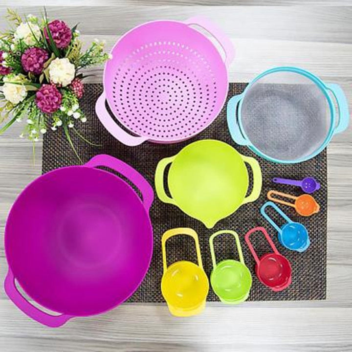Lisslune | Rainbow Multifunctional Stackable Kitchen Bowl Set