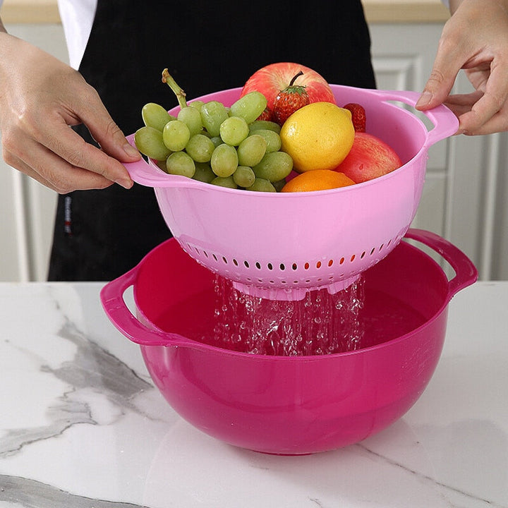 Lisslune | Rainbow Multifunctional Stackable Kitchen Bowl Set
