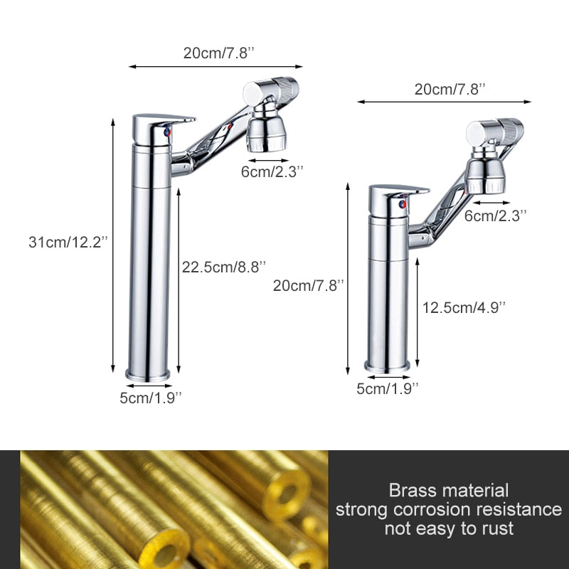 Lisslune | Elegant Luxury Rotating Basin Faucet
