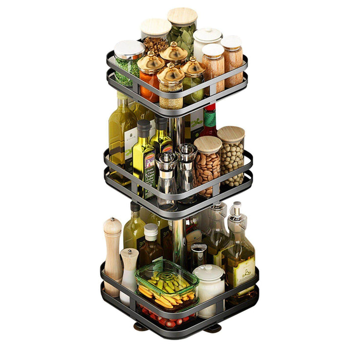 Lisslune | 360 Rotating Kitchen Spice Storage Rack