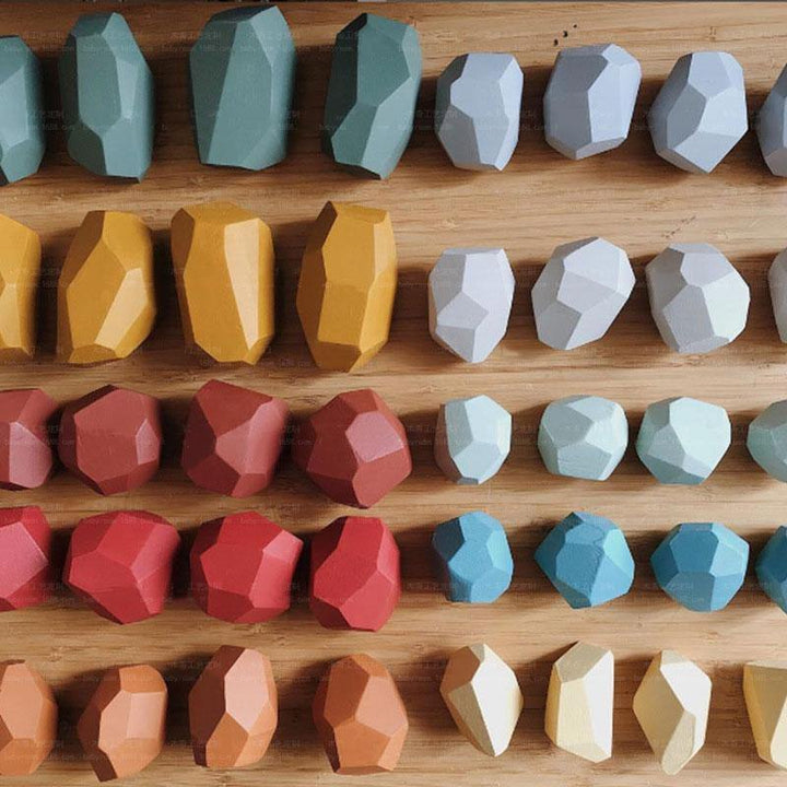 Lisslune | Colorful Wooden Stone Kids Intelligent Stacking Game