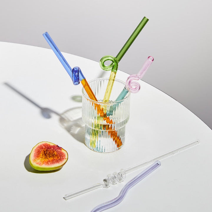 Lisslune | Colorful Environment Friendly Reusable Glass Straw