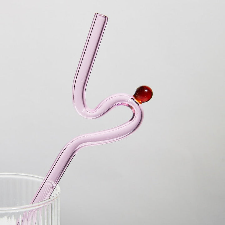 Lisslune | Colorful Environment Friendly Reusable Glass Straw