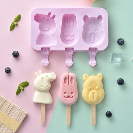 Lisslune | Silicone Cartoon Homemade Ice Cream Molds