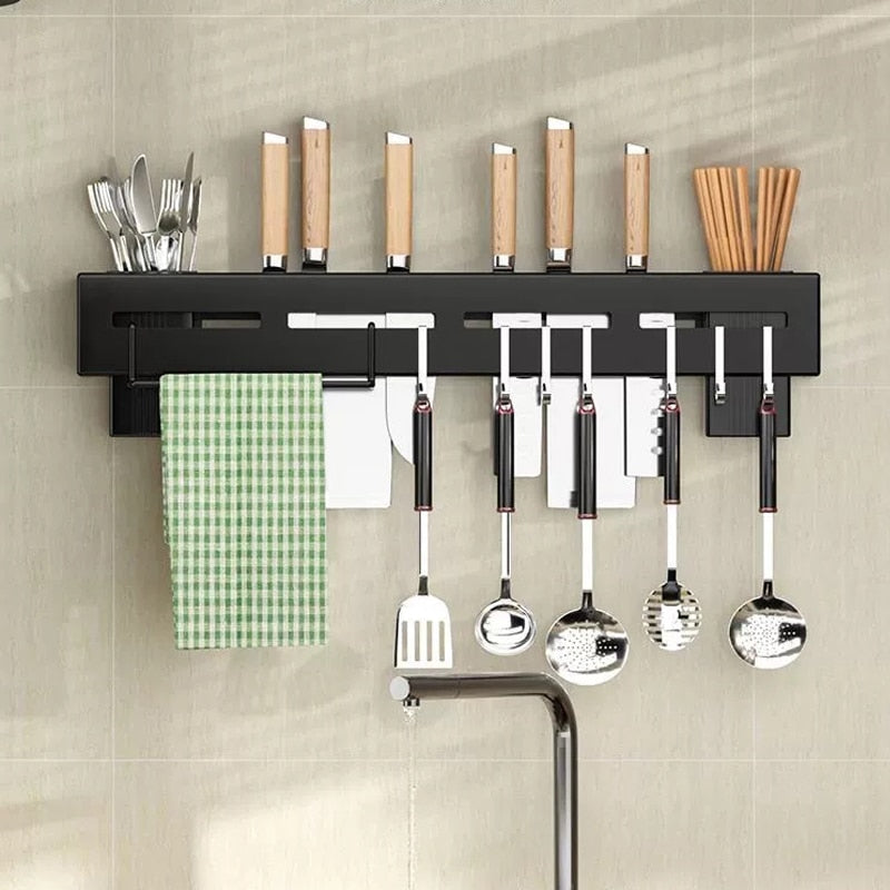 Lisslune | Punch-free Kitchen Tableware Storage Rack
