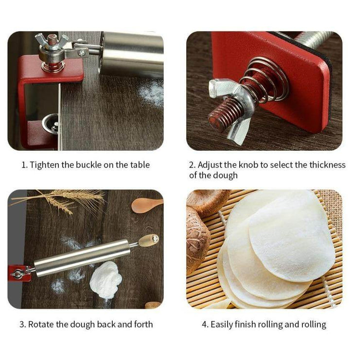 Lisslune | Stainless Steel Easy Dough Roller Pin