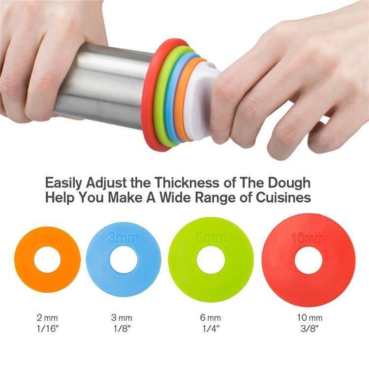 Lisslune | Stainless Steel Easy Dough Roller Pin