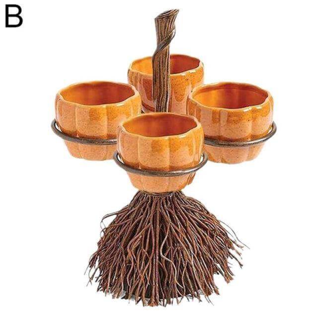 Lisslune | Cute Pumpkin Halloween Snack Bowl