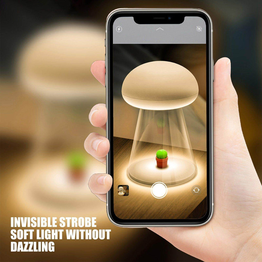 Lisslune | Rechargeable White Cactus USB Mushroom Night Lamp