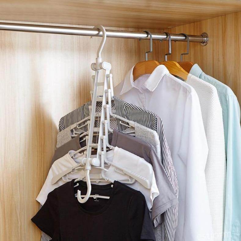 Lisslune | Foldable Non Slip Easy Storage Smart Clothes Hanger