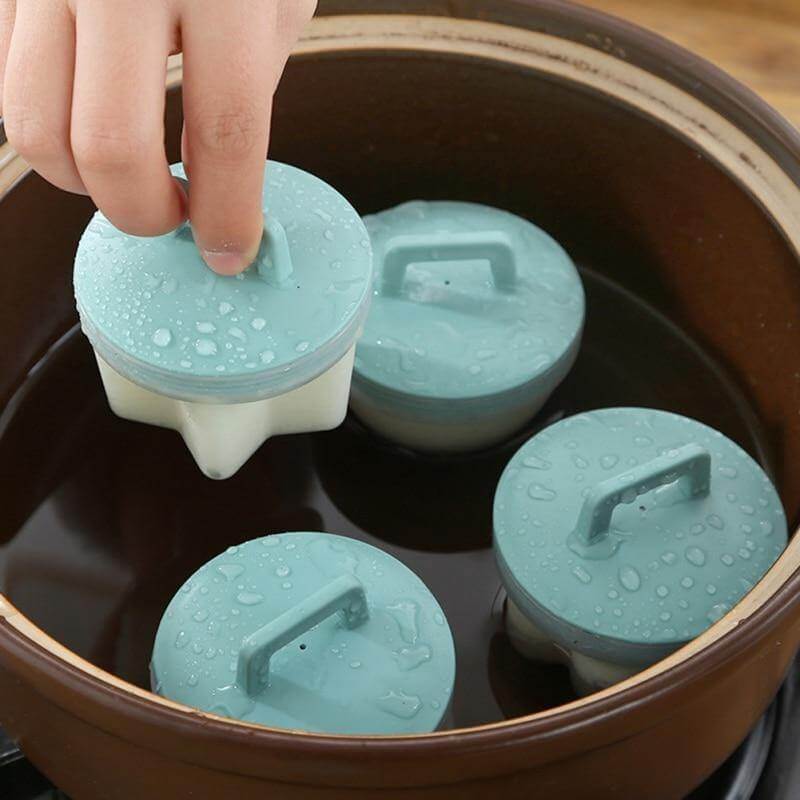 Lisslune | 4pcs Silicone Steamed Egg Cooker