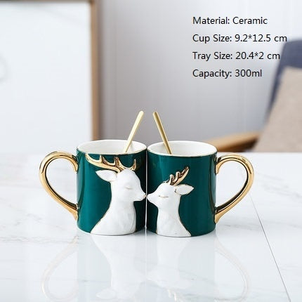 Lisslune | 3D Lovely Couple Ceramic Mug Set