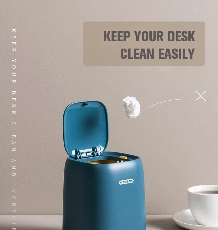 Lisslune | Mini Desktop Portable Trash Can