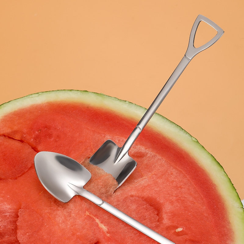 Lisslune | Creative Shovel Shape Dessert Spoons