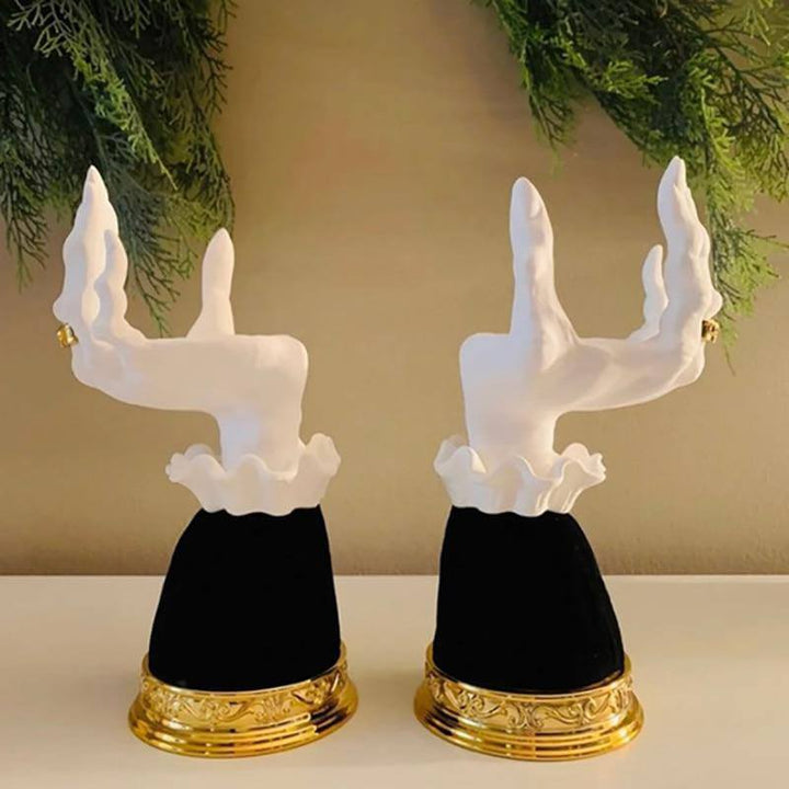 Lisslune | Halloween Resin Witch Hand Candle Holder