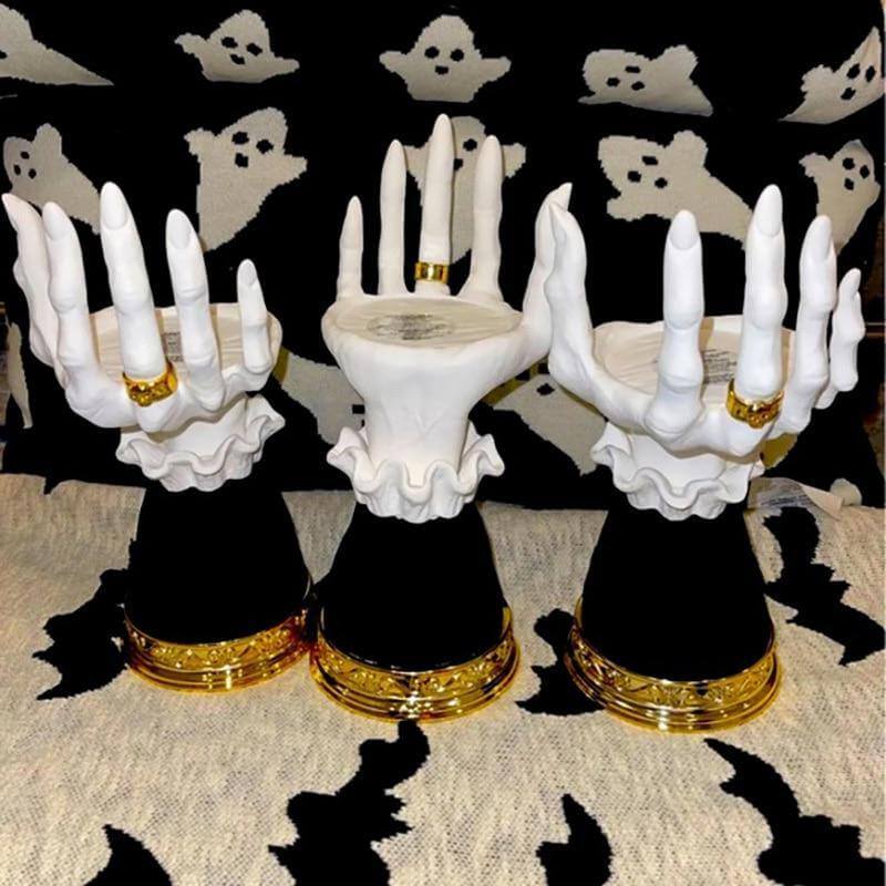 Lisslune | Halloween Resin Witch Hand Candle Holder