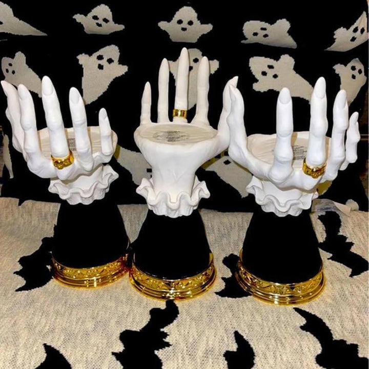 Lisslune | Halloween Resin Witch Hand Candle Holder