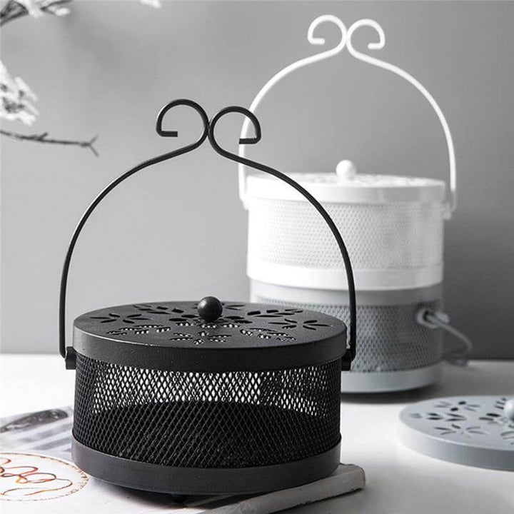 Lisslune | Iron Metal Hollow Decorative Mosquito Incense Box