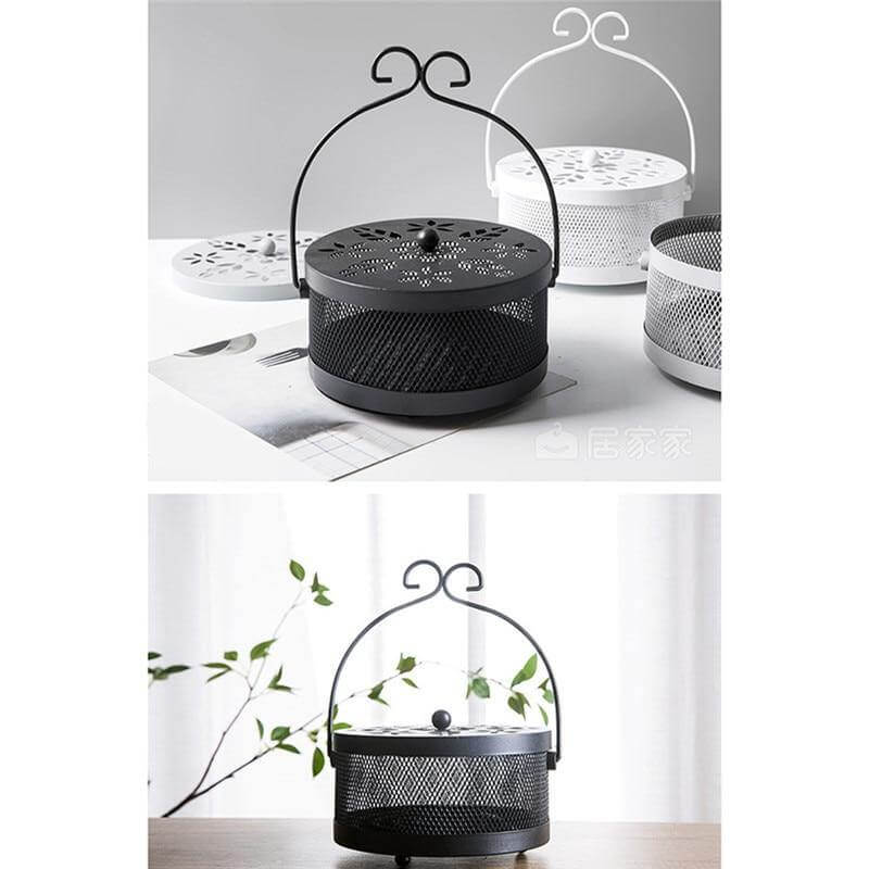 Lisslune | Iron Metal Hollow Decorative Mosquito Incense Box
