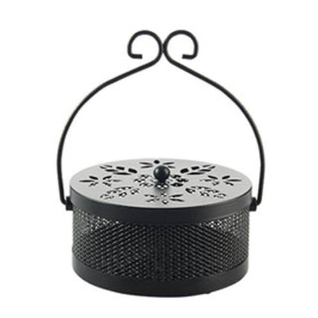 Lisslune | Iron Metal Hollow Decorative Mosquito Incense Box